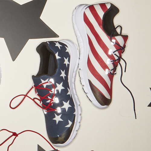 reebok american flag shoes