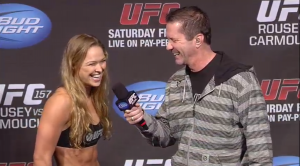 Ronda Rousey and Mike Goldberg