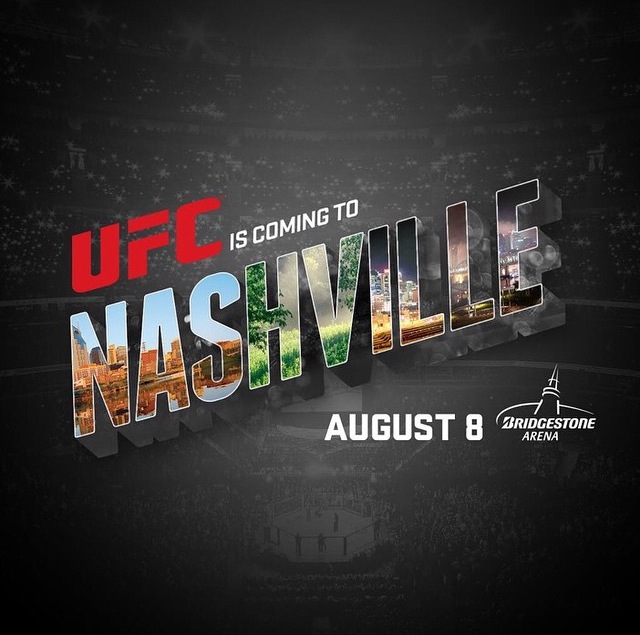 UFC to make longawaited return to Nashville on Aug. 8