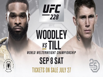 UFC 228 full card line-up confirms title strip